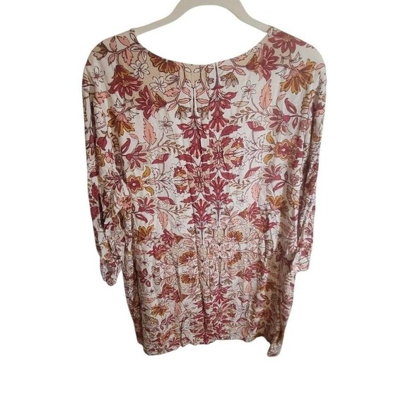 Old Navy Floral Midi Dress - Red and Orange - Picture 5 of 6